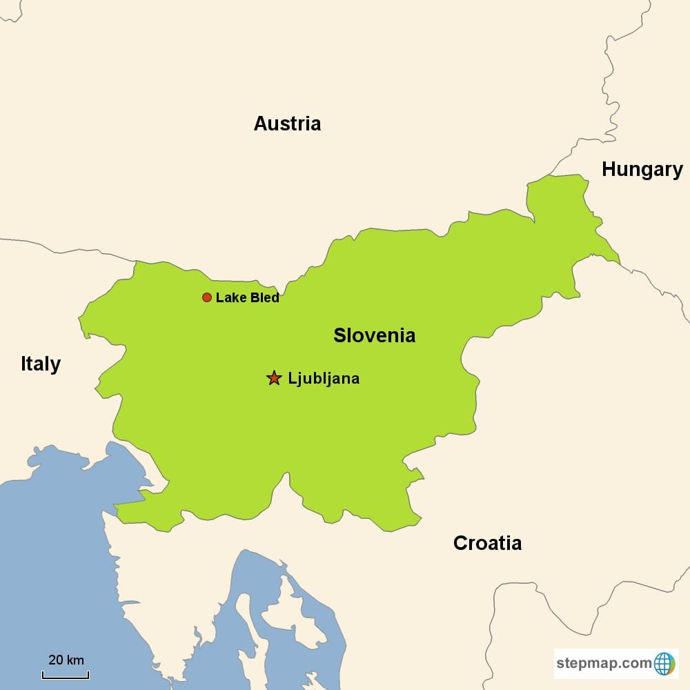 Карта На Любляна Словения