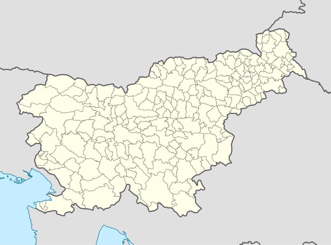 Словения местоположението на картата 