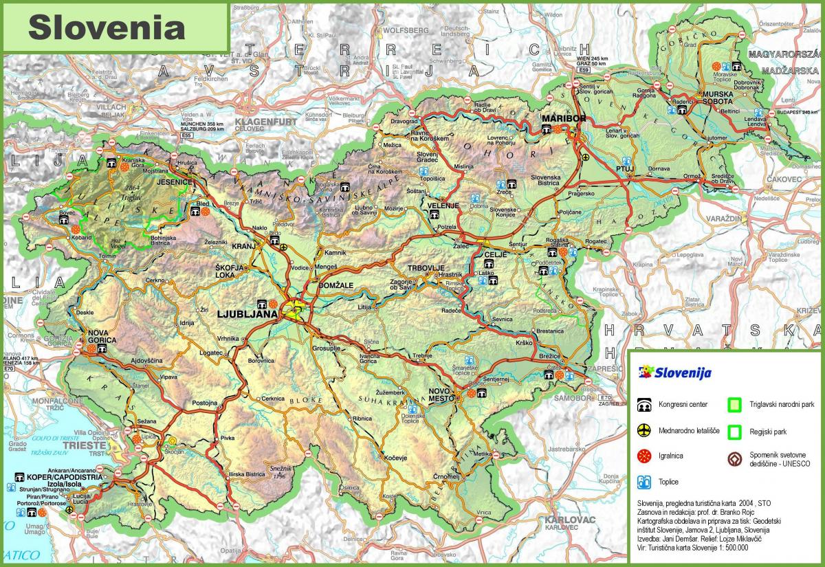 Карта на Словения път