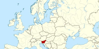 Местоположение на Словения върху картата на света