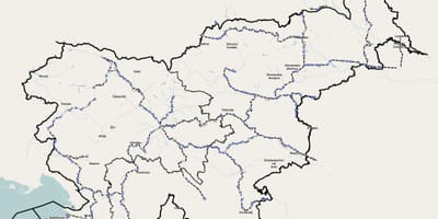 Влак Словения картата