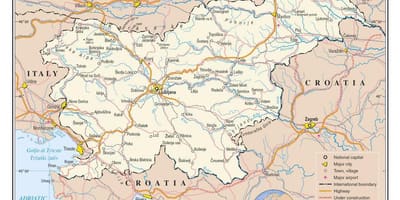 Карта на Словения