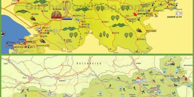 Словения туристическа карта