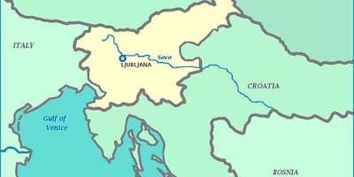 Карта на Словенското крайбрежие