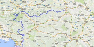 Карта на словенската пътека