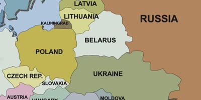 Карта на Словения, и съседните страни
