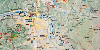 Карта на къмпинг Словения