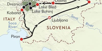 Карта на град пиран, Словения